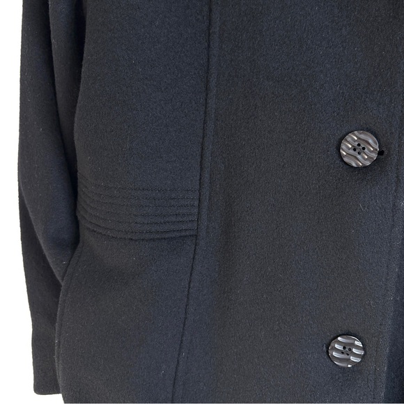 Vintage 100% Wool London Fog Coat, Black, Sz 16M, EUC - Picture 5 of 13